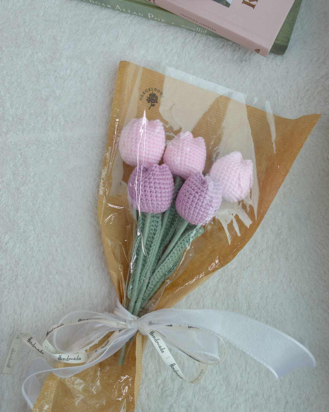 Roosad ja lillad tulbid 5tk - Image 2