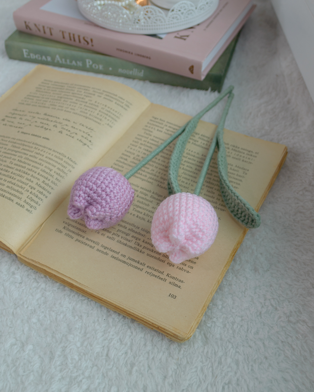 Roosad ja lillad tulbid 5tk - Image 5