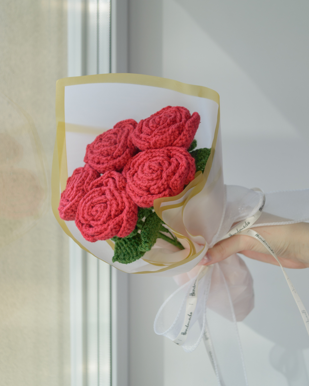 Punane roosikimp (5 roosi) - Image 4