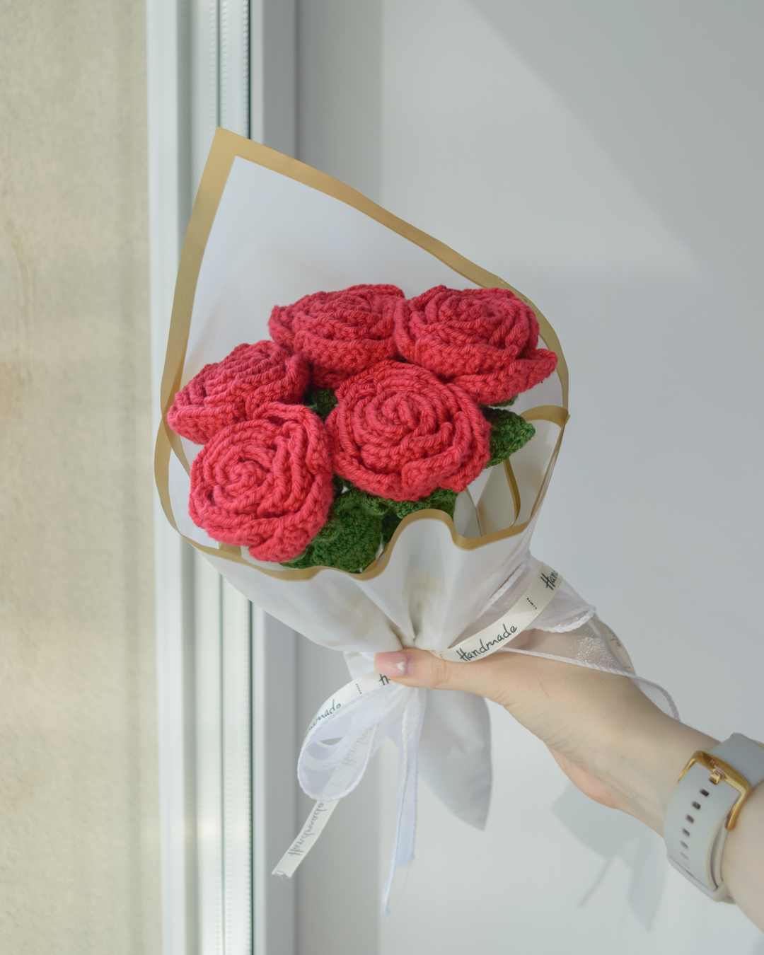 Punane roosikimp (5 roosi) - Image 6