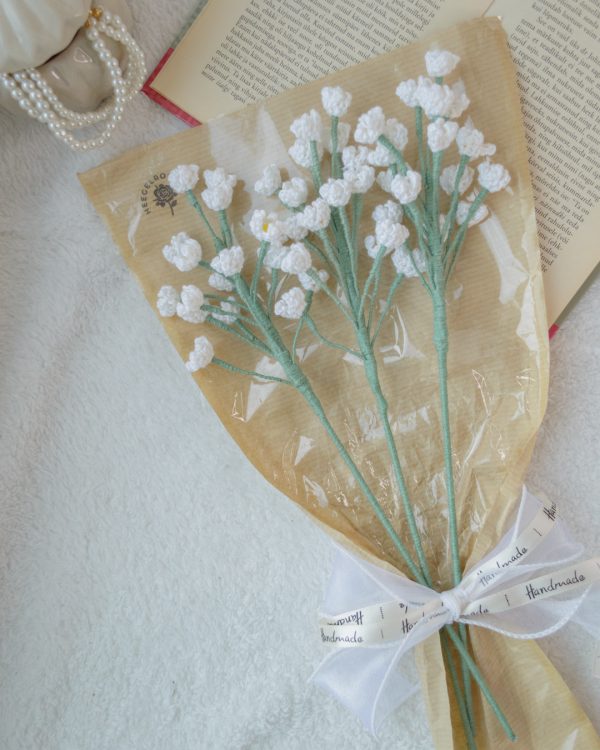 Roosa gerbera ja kipslilled (kokku 4 oksa) - Image 3