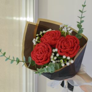 Punane roosikimp (3 roosi)