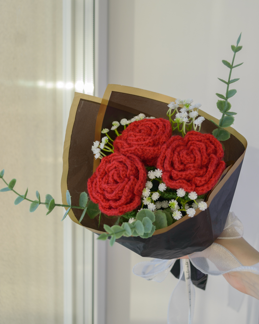 Punane roosikimp (3 roosi)