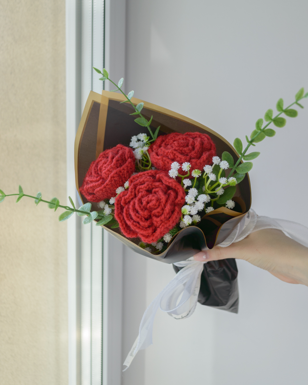 Punane roosikimp (3 roosi)