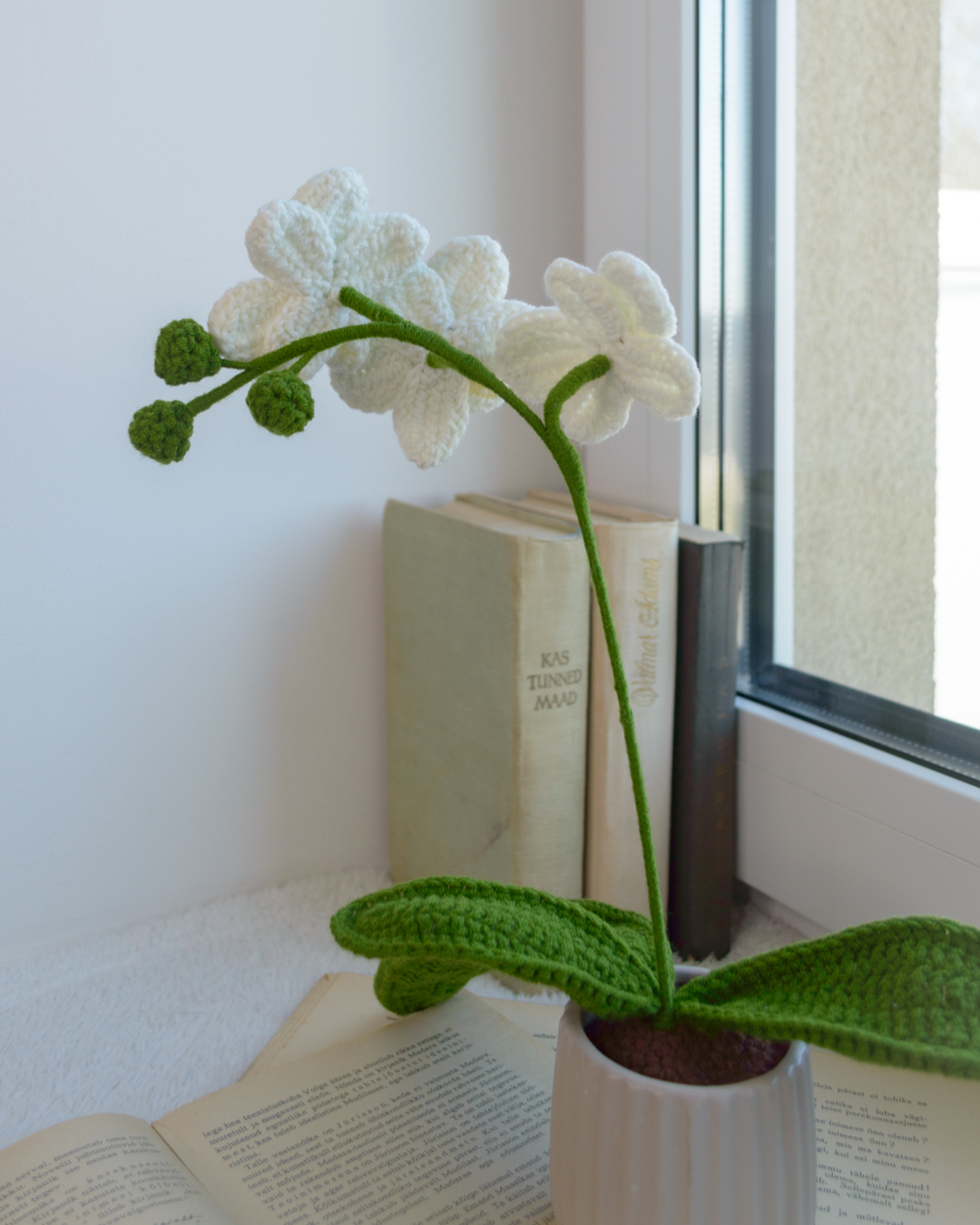 Valge orhidee 33cm - Image 3