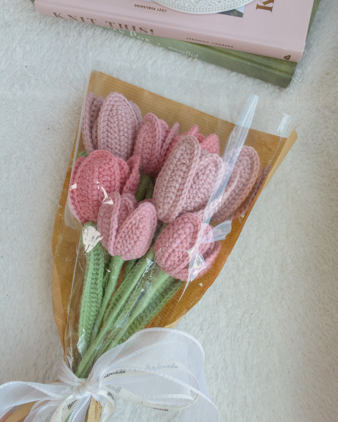 Roosad avatud tulbid (8 lille) - Image 2