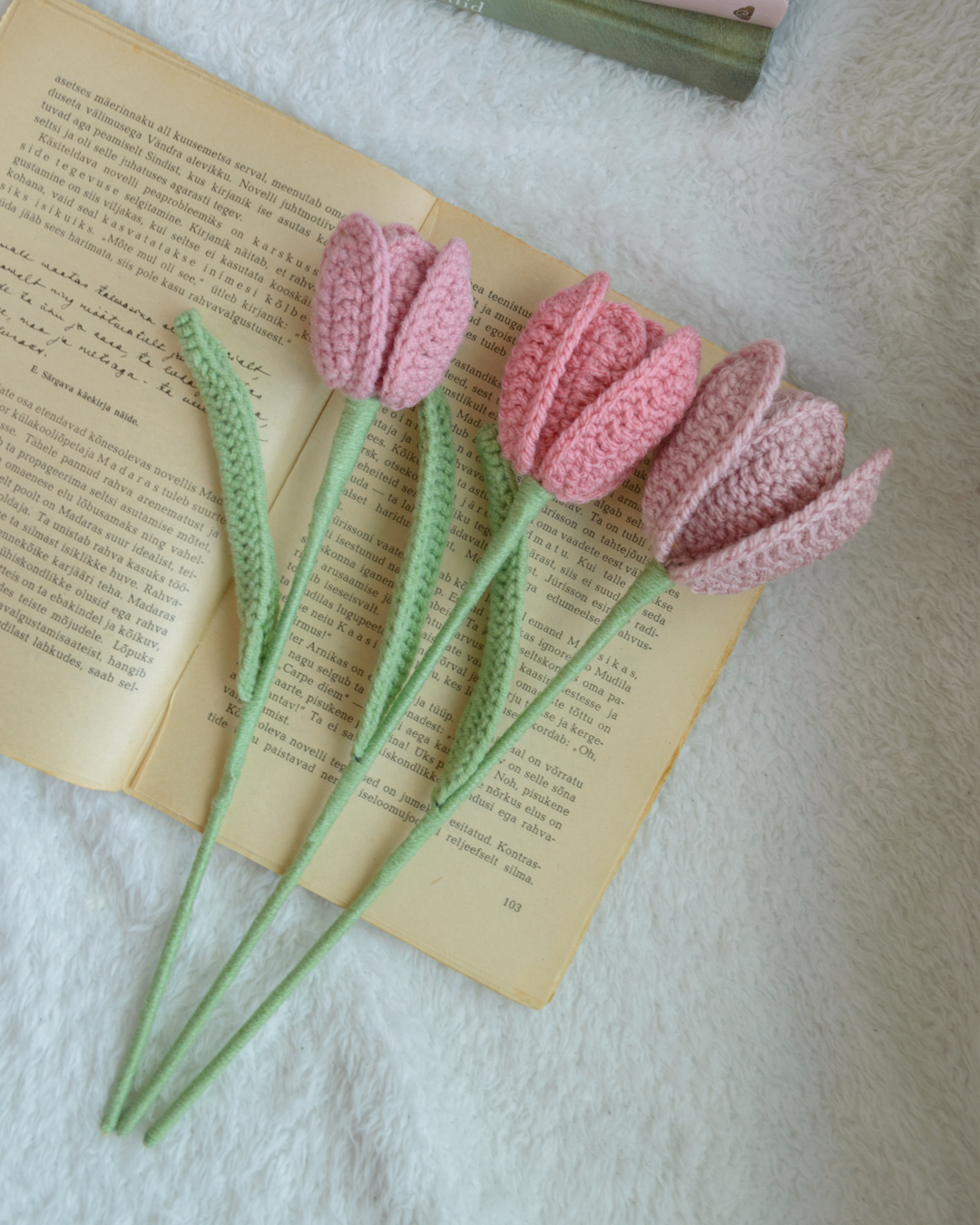 Roosad avatud tulbid (8 lille) - Image 4