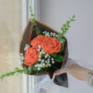 Oranž roosikimp (3 roosi)