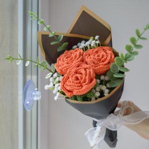 Oranž roosikimp (3 roosi)