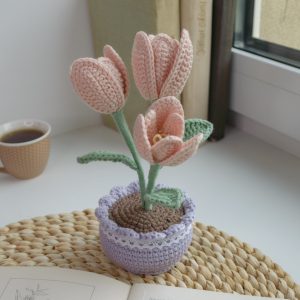 Tulbid helelillas potis, roosad 19cm