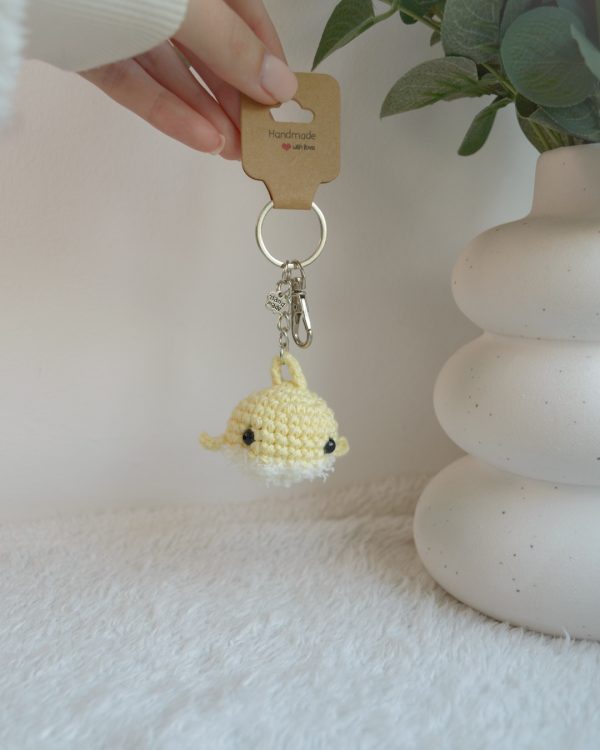 Võtmehoidja kollane vaal 3cm