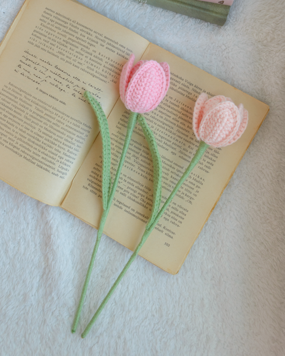 Roosad avatud tulbid (7 lille) - Image 4