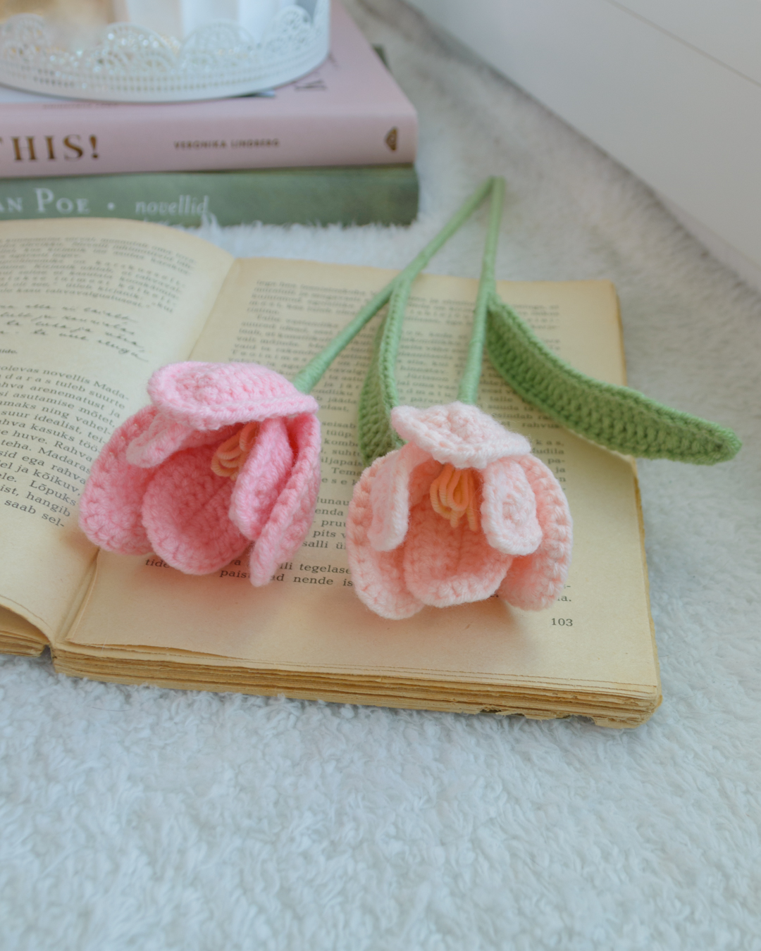 Roosad avatud tulbid (7 lille) - Image 5