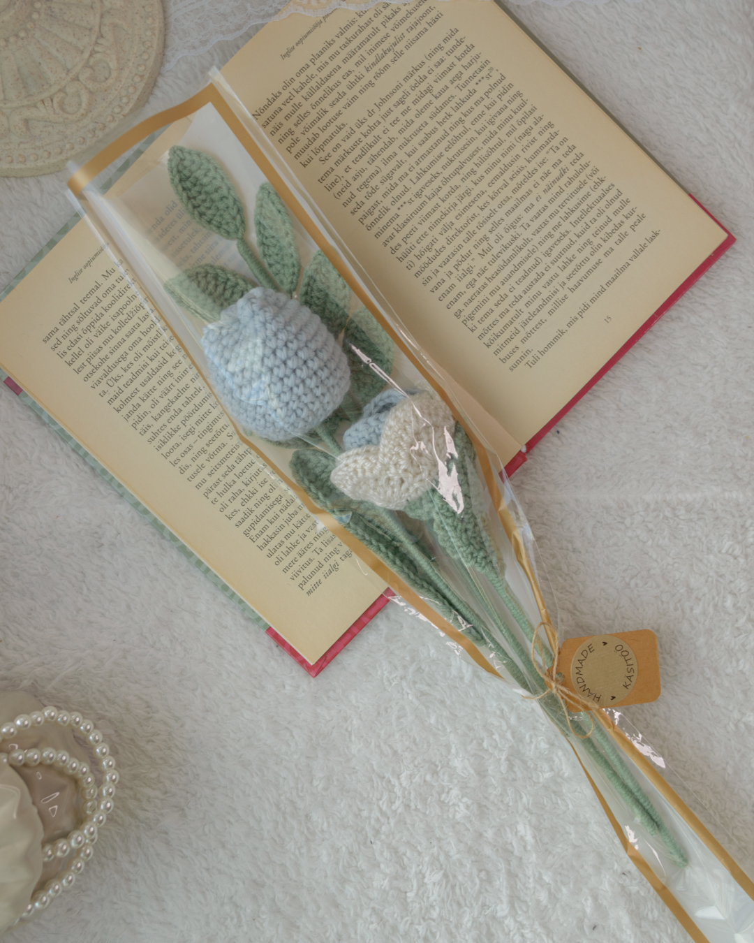 Väike lillekimp helesinine-valge - Image 3