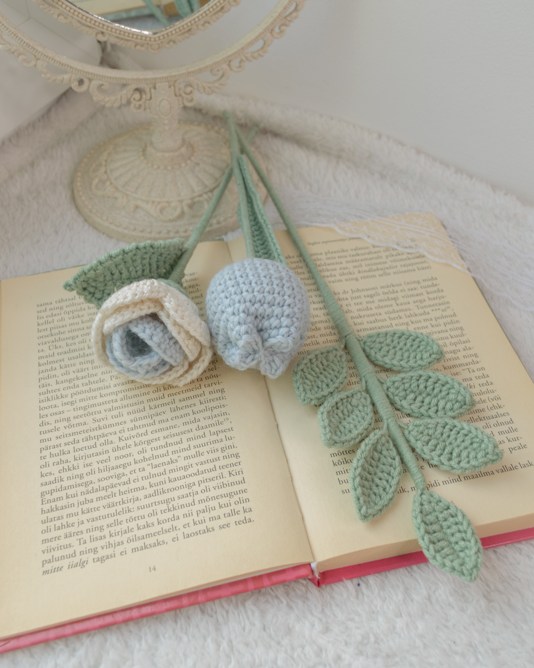 Väike lillekimp helesinine-valge - Image 4