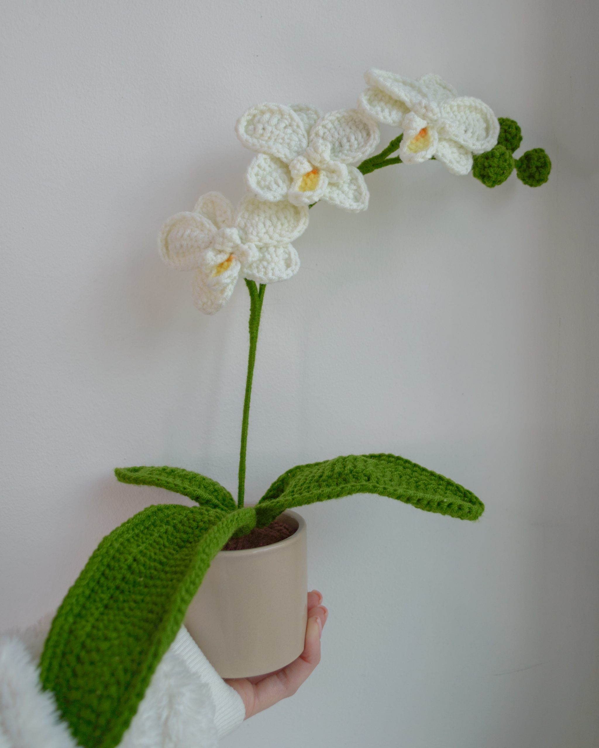 Orhidee, valge 30cm - Image 5
