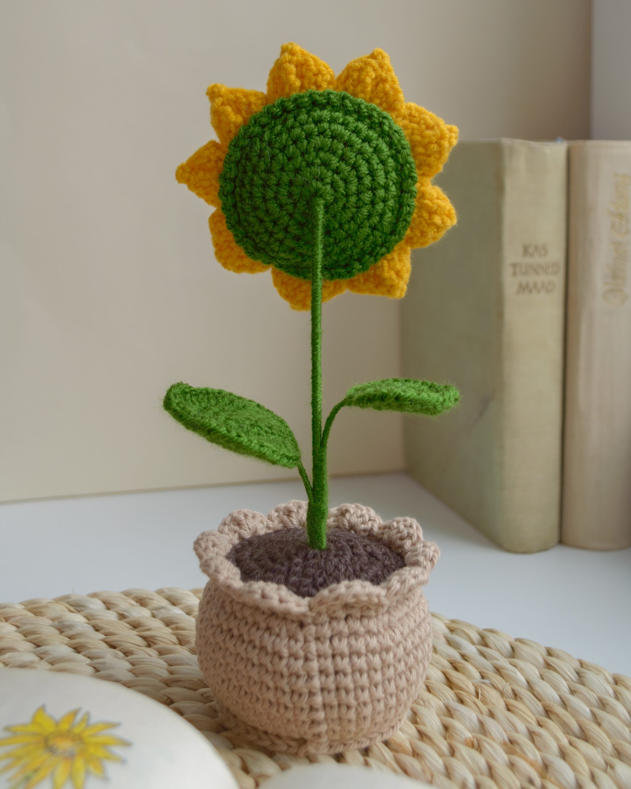 Päevalill helepruunis potis 22cm - Pilt 3